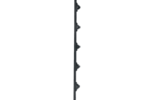 Poste de Paso / Tubo de Acero Galvanizado / Diámetro 1" / Longitud 140 cm / 6 Aisladores / Color Negro / 1 KG