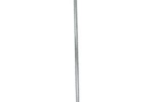 Poste de Esquina / Tubo de Acero Galvanizado / Diámetro 1" / Longitud 120 cm / Espacio para 5 Aisladores Esquina / Sin pintar / Peso 0.8 KG