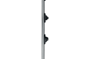 Poste de Paso / Tubo de Acero Galvanizado / Diámetro 1" / Longitud 75 cm / 3 Aisladores / Sin Pintar / Peso 0.5 KG