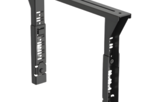 Soporte Trapezoidal Apilable / 300 mm (12") Ancho / Acero Recubierto en Polvo / Negro / Centros de Datos