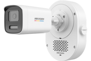 Cámara Bala IP / 4 Megapixel / ColorVu 3.0 / Dual Light 50 m (164 ft) / Audio Bidireccional SoundMax / Luz Estroboscópica Rojo-Azul / AcuSense Lite / IP67 / WDR 120 dB / PoE