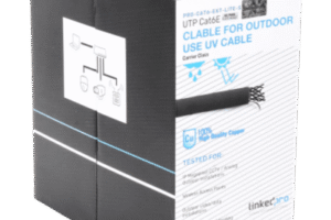 Bobina de Cable Cat6 / 305 m (1000 pies) / 24 AWG / UTP / Intemperie / PVC Negro