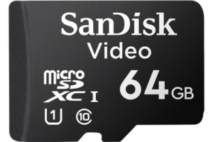 Memoria microSD SanDisk 64GB / Alta Resistencia / Videovigilancia / Clase 10