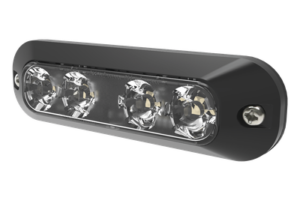 Luz Perimetral / 4 LEDs Ultra Brillantes / 30 Patrones / 12-24 VCC / 4.7 x 0.8 x 1.4 in / Azul