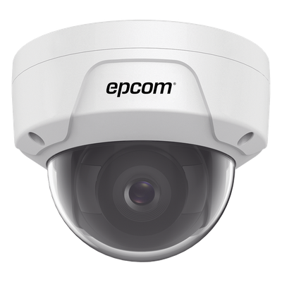 Cámara Domo IP / 4 Megapixel / Lente 2.8 mm / IR 30 m (98.4 ft) / WDR 120 dB / IP67 / IK10 / PoE