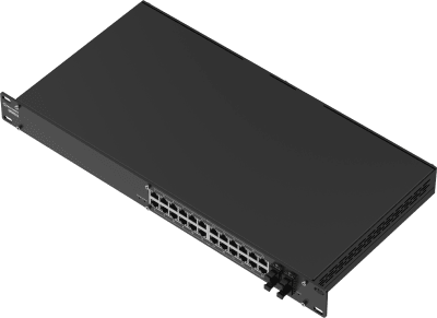 Switch Industrial Gestionado L2+ / 24 Puertos Gigabit PoE+ / 4 Puertos SFP / 300W PoE Budget / Rack 19" / 1.58 x 0.14 x 0.77 pies / IP30