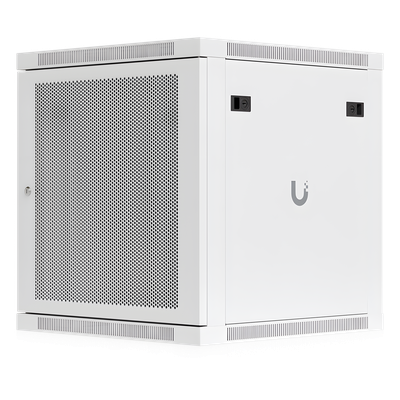 Gabinete Rack 12U / Montaje en Pared / 598 x 600 mm / Puerta Perforada / 4 Postes / 80 kg Capacidad / 23.5 x 23.6 x 25.2 pies