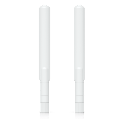 Par de Antenas Omnidireccionales / Doble Banda / 2.4 GHz 3 dBi / 5 GHz 4 dBi / IPX6 / 6.1 x 0.6 x 0.6 pulgadas