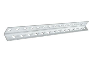 Ángulo Perforado / 50 cm (19.7 ft) / Ancho 2.5 cm / Soporte Guía Horizontal / Acero Galvanizado