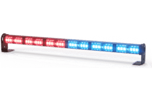 Barra de Luces LED / 26.7 Pulgadas / Rojo/Azul/Ámbar / IP67 / Montaje Ultradelgado 1.6 Pulgadas / Flechas de Tráfico y Escena