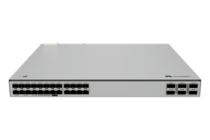 Switch Core Capa 3 / 24 Puertos 10GE SFP+ / 6 Puertos 100GE QSFP28 / Switching 1680 Gbps / Forwarding 1250 Mpps / iStack / Gestión Cloud / 1U