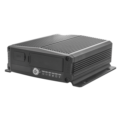 DVR Móvil / 6 Canales / 4 AHD + 2 IP / H.265 / IA Embebida ADAS+DSM / 4G-GPS-Wi-Fi / Almacenamiento 3 TB / SD 1 TB + SSD M.2 2 TB
