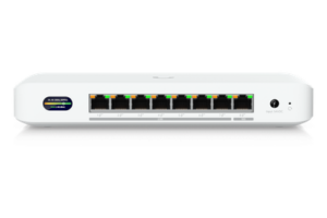 UniFi Device Bridge Switch (UDB-Switch) – Switch PoE+ Compacto con Puertos Multi-Gig (1 x 10 GbE y 7 x 2.5 GbE) y Enlace Inalámbrico WiFi 7 Integrado