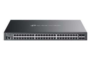 Switch Lite L3 Gestionable Apilable / 48 Puertos Gigabit PoE++ / 4 Slots 10G SFP+ / Presupuesto PoE 770W / Fast PoE y Perpetual PoE / Apilamiento Físico de 4 Unidades / L3: RIP, OSPF, VRRP / Gestión Cloud Omada SDN