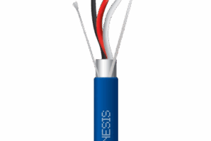 Carrete de 305 Metros (1000 Pies) de Cable 3 x 18 AWG / Plenum / BLINDADO / Tipo FPLP, CMP, CL3P / Color Azul / Para Aplicaciones en Sistemas de Seguridad, Audio, Control y otras Aplicaciones
