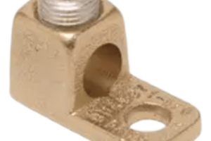 Conector de Cobre con tornillo de fijación para cable calibre 14 - 4 AWG y Tornillo de 1/4".