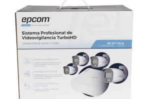 Kit de Videovigilancia TurboHD / 1080p Lite / DVR 4 Canales / 4 Cámaras Bala / Dual Light 20 m (65.6 ft) / Audio Integrado / IP66