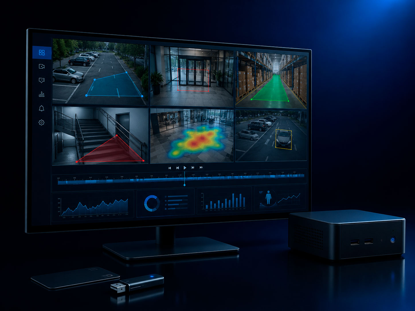 Software VMS y analíticas para videovigilancia