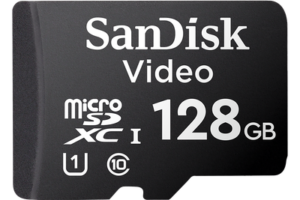 Memoria microSD / 128 GB / Alta Resistencia / Videovigilancia / Clase 10 / 80 MB/s / -25°C a 85°C