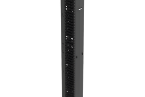 Organizador Vertical de Cables / Alta Densidad / 45 U / Ancho 8 in / Diseño Simple Frontal / ABS y Acero / Negro