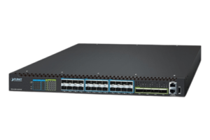Switch Gestionado Capa 3 / Puertos 100G QSFP28 / 25G SFP28 / 10G SFP+ / Conmutación Non-Blocking 1520 Gbps / Apilado 10 Unidades / ERPS G.8032 / Fuente Redundante Hot-Swap