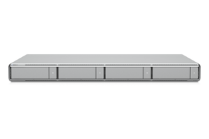 NVR Rack 1U / 4 Bahías Hot-Swap / 10G SFP+ y 2.5GbE / 30 Cámaras 4K / Edge-AI / HDMI Viewport