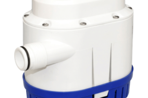Bomba de Achique Automática / 1500 GPH / 12V CC / Altura 2.5 m (8.2 ft) / Interruptor Integrado / ABS Marítimo