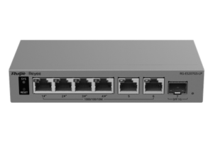 Switch Capa 2 Smart Cloud Managed / 7 Puertos Gigabit / 2 PoE++ 90 W + 2 PoE+ / Presupuesto PoE 120 W / 1 Puerto SFP 1GE / Protección 6 kV / Sin Ventilador