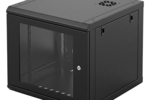 Gabinete de Pared / 6U Rack 19 in / Profundidad 635 mm (2.08 ft) / Cristal Templado / Carga 100 kg / Acero Reforzado