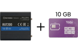 Router Industrial 4G LTE / Cat 4 150 Mbps / Wi-Fi 2.4 GHz / -40°C a 75°C / Gestión RMS / Kit con SIM 10GB Anual