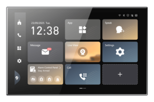 Monitor Táctil de Gestión de Seguridad / Pantalla IPS 10.1" Full HD+ 1920x1200 / Android 14 / Wi-Fi 6 / PoE / Gestión 17 Videoporteros 16 Cámaras IP