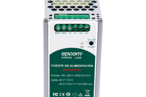 Fuente de Alimentación Industrial / Riel DIN / 48 VCC / 5 A / 240 W / Eficiencia ≥ 90% / -20 a 70 °C / Cargador de Batería Integrado