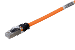 Patch Cord Cat6A, Blindado S/FTP, CM/LS0H, 2.5 Metros, Color Naranja