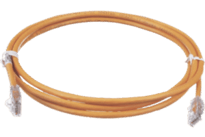 Cable de Parcheo UTP Cat6 / 24 AWG / 1 Pie (0.3 m) / Clasificación CM / 2500 Ciclos / 50 µm Oro