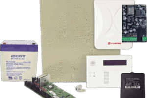 Kit de panel de control antirrobo VISTA-48LA con teclado-receptor inalámbrico 6160RF, comunicador WiFi DX FULL WIFI, batería y transformador
