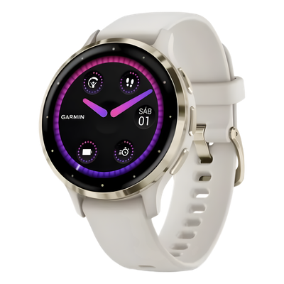 Smartwatch / Pantalla AMOLED 1.2" / Batería 10 Días / GPS + GLONASS + Galileo / Monitor Cardíaco / Resistencia Agua 5 ATM / Almacenamiento 8 GB
