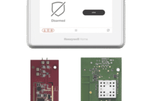 Panel de alarma todo-en-uno con pantalla táctil de 7 pulgadas y módulo de toma de control para sensores 5800, 2GIG, DSC, ITI/Qolsys y Bosch