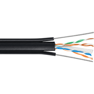 Cable UTP Elevador / Cat 6 / 4 Pares / 23 AWG / Doble Mensajero / 305 m (1000.7 ft)