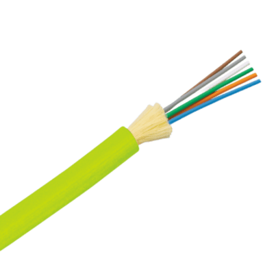 Cable de Fibra Óptica / 24 Hilos / Multimodo OM5 50/125 / Tight Buffer 900 µm / Interior / OFNP Plenum / No Conductivo