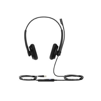 Diadema USB Profesional / Dual / Certificación Microsoft Teams / Audio de Banda Ancha / Micrófono Unidireccional / Controlador LED