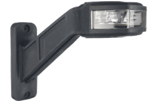 Luz Auxiliar LED / Tipo Bandera Lateral Derecha / Policarbonato y Caucho / 12-24 V / IP67 / Cable 30 cm